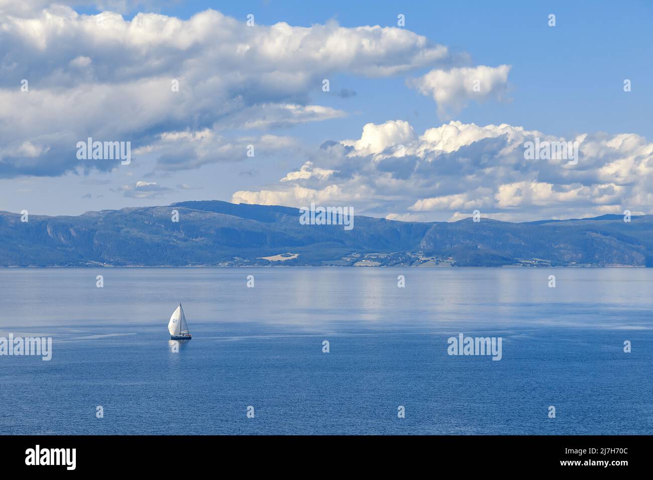 seascape in norwegischen Fjorden Stockfoto