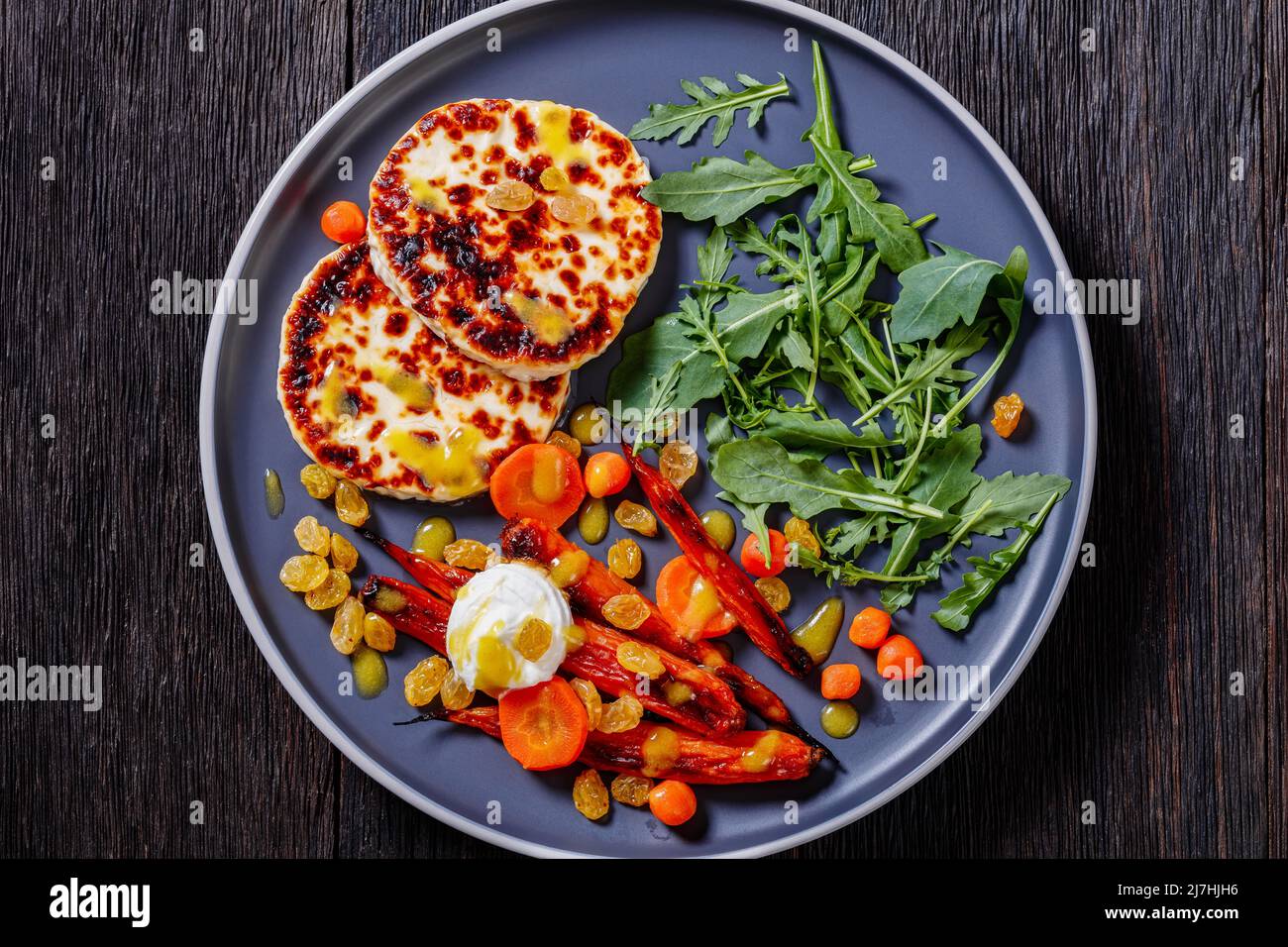 Gebratener Baby-Karottensalat mit Sherry-Vinaigrette, eingelegten ...
