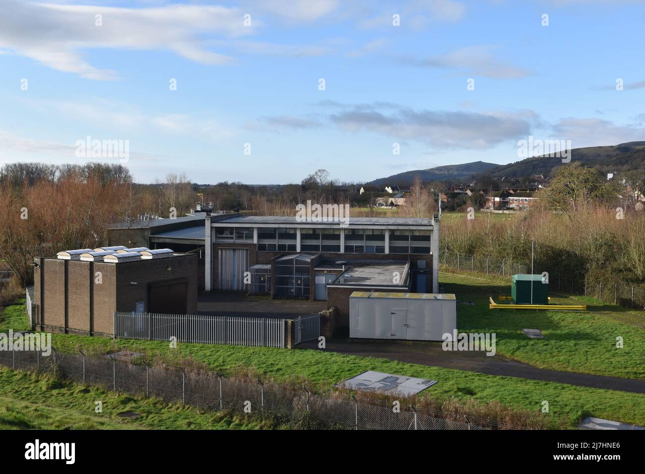 Cheddar Reservoir, Water Works, Somerset, England, Großbritannien Stockfoto