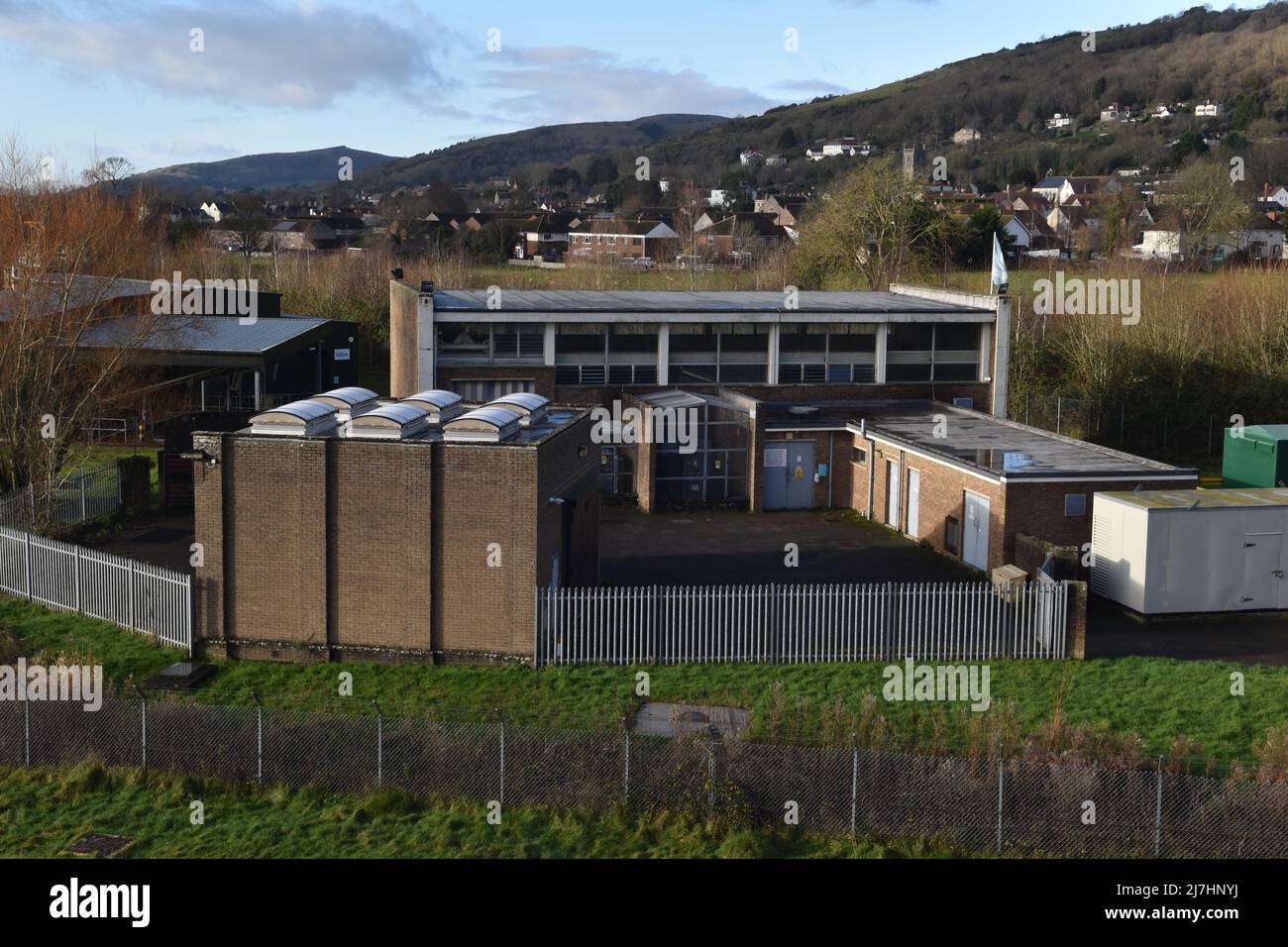 Cheddar Reservoir, Water Works, Somerset, England, Großbritannien Stockfoto