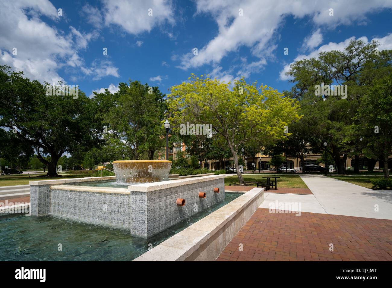 Downtown Independence Park in Maitland in Florida Stockfoto