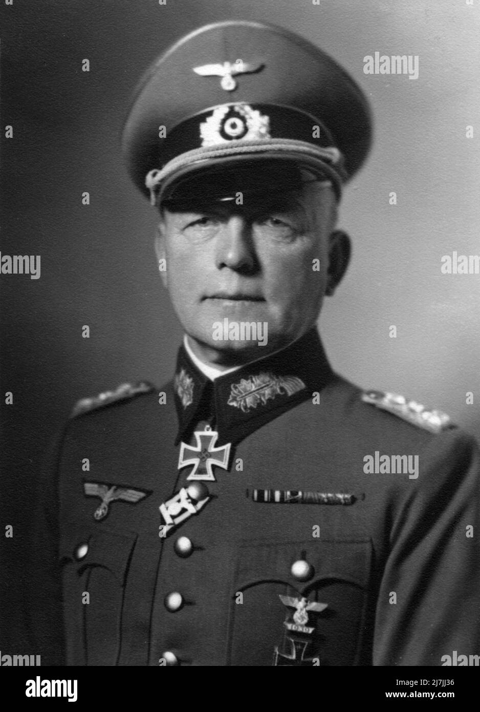 Paul Ludwig Ewald von Kleist , ein deutscher Feldmarschall während des Zweiten Weltkriegs Er war Oberbefehlshaber der Armeegruppe A in den letzten Tagen von Case Blue, der deutschen Sommeroffensive 1942 in Südrussland. Stockfoto