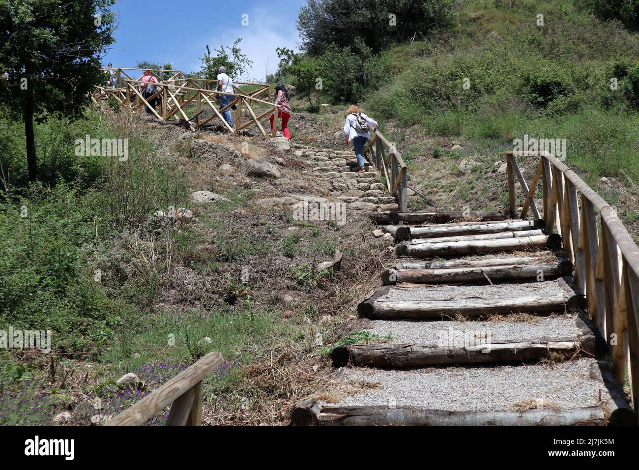 Velia - Scala per il Quartiere Arcaico Stockfoto