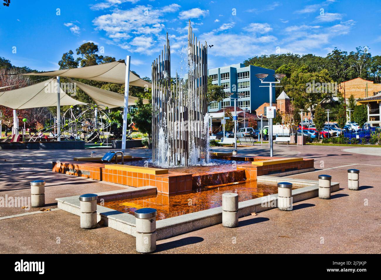 Australien, New South Wales, Central Coast, Gosford, Blick auf den Kibble Park im Herzen von Godford City Stockfoto