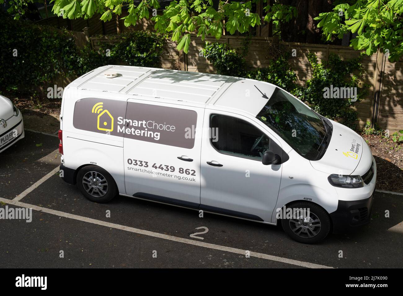 Smart Choice Metering van parkte für die Installation von Smart Metern im Rahmen des Smart Meter Implementation Program (SMIP) der britischen Regierung. VEREINIGTES KÖNIGREICH Stockfoto