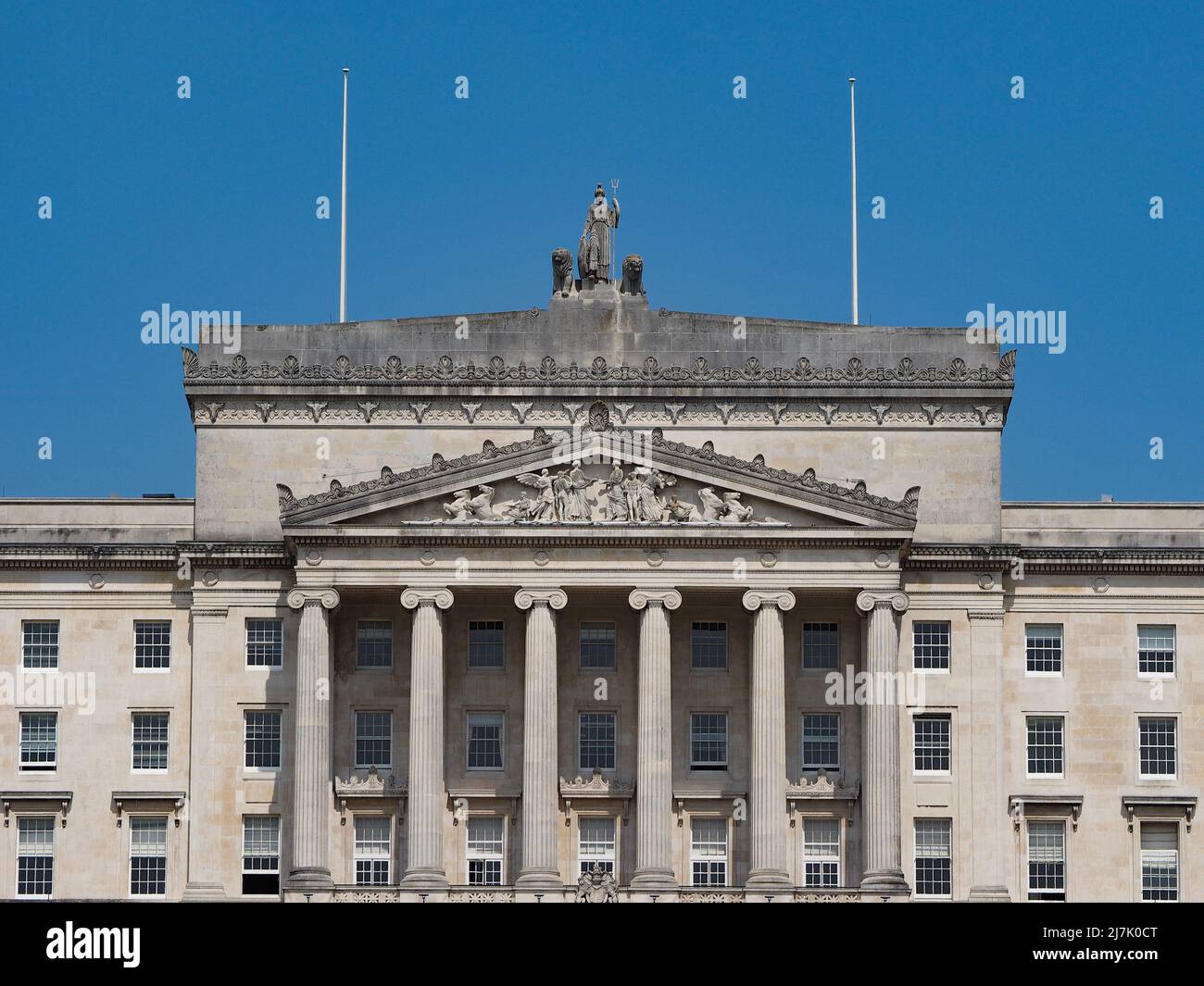 Parlament Gebäude (aka als Stormont) in Belfast, Großbritannien Stockfoto