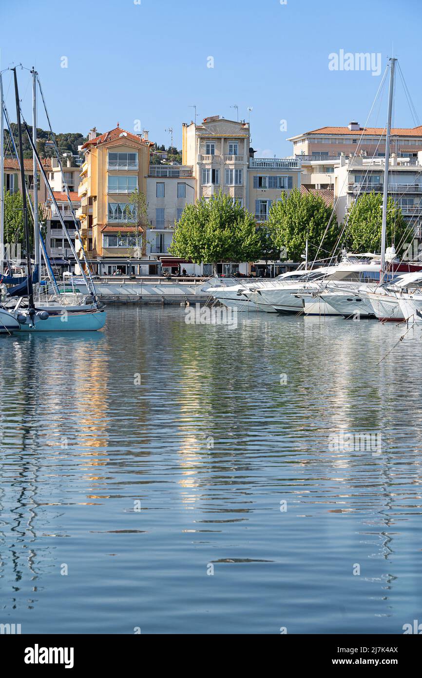 Golfe Juan Vallauris an der Cote d'Azur Stockfoto