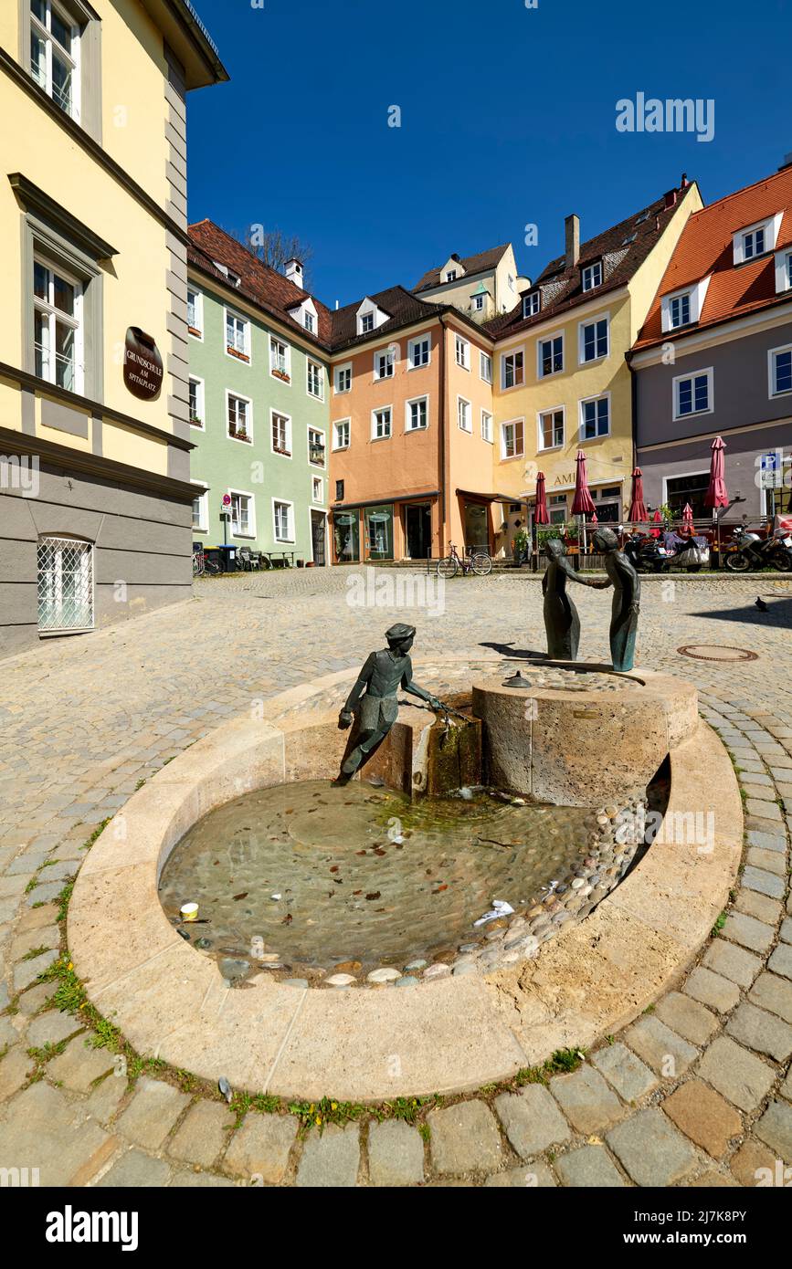 Deutschland Bayern Romantische Straße. Landsberg am Lech Stockfoto