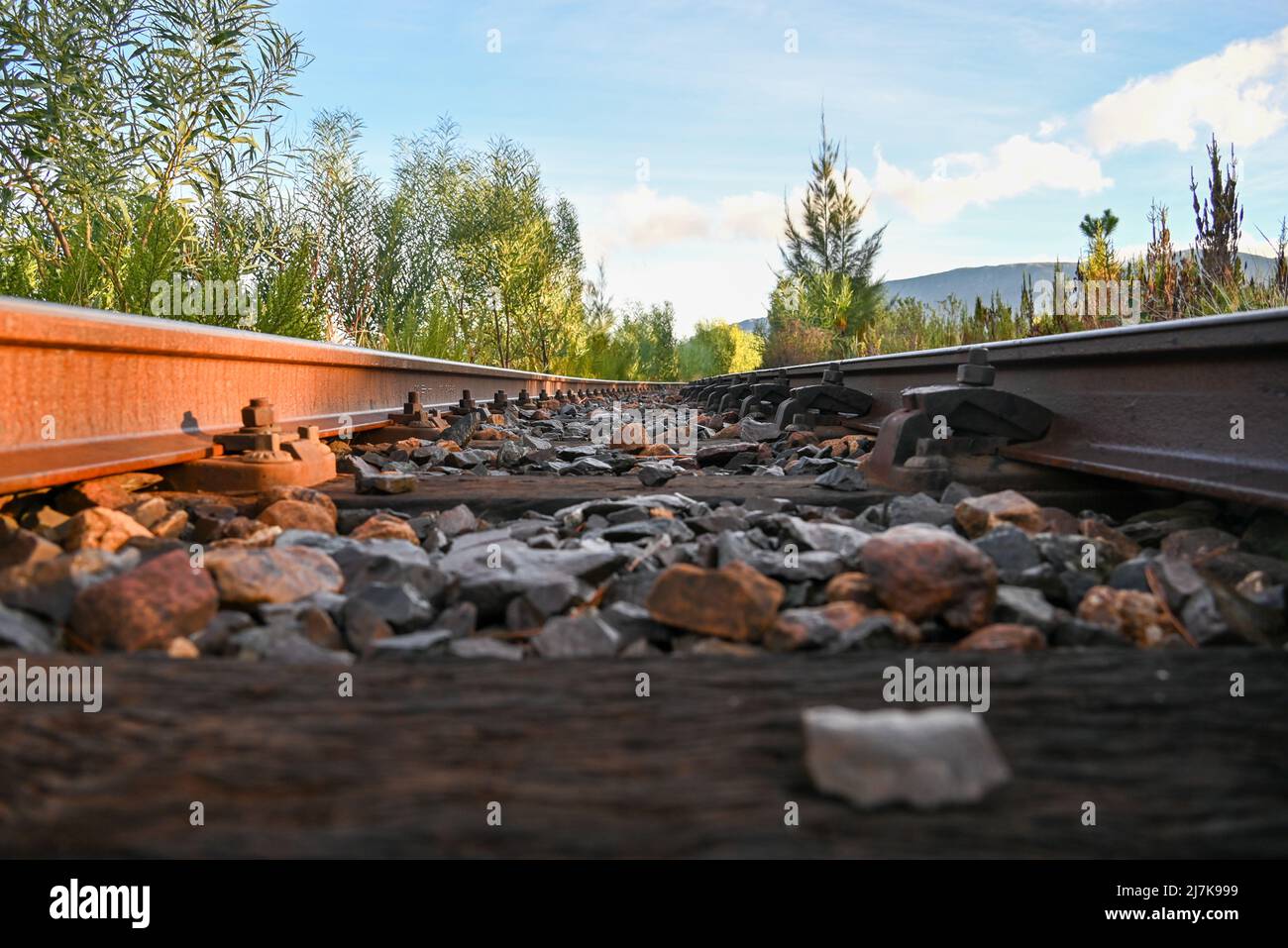 Bahntrasse Stockfoto