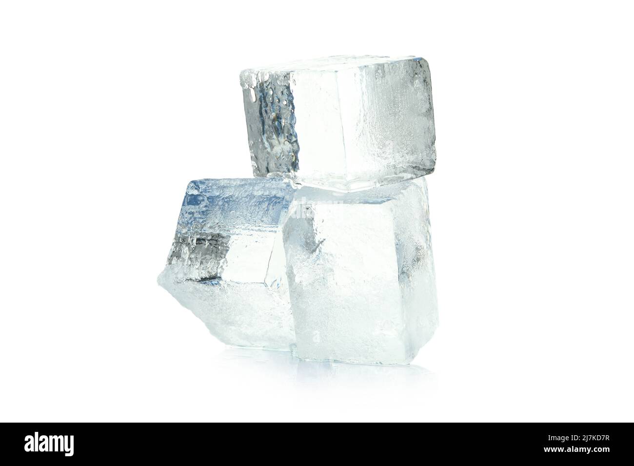 Eisformen für Getränke isoliert auf weißem Hintergrund Stockfoto