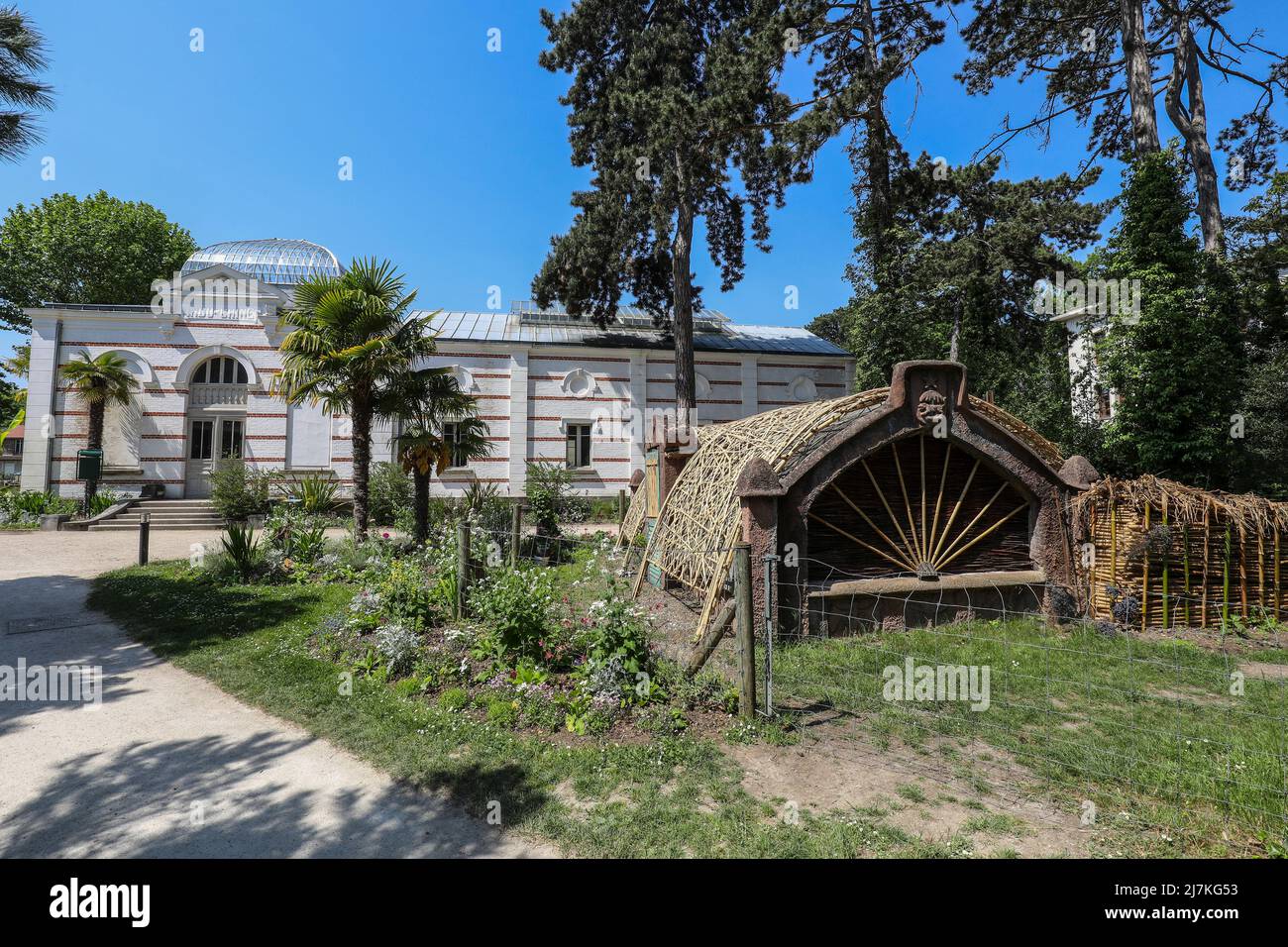 TROPISCHER AGRARGARTEN, PARIS Stockfoto