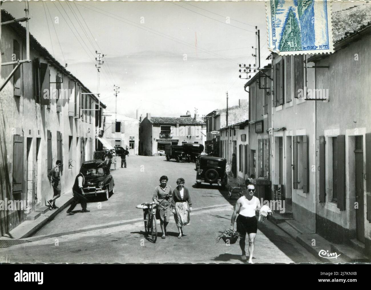 Les Portes-en-Ré, Ile de Ré Abteilung: 17 - Charente-Maritime Region: Nouvelle-Aquitaine (ehemals Poitou-Charentes) Postkarte im Vintage-Stil, 20.. Jahrhundert Stockfoto