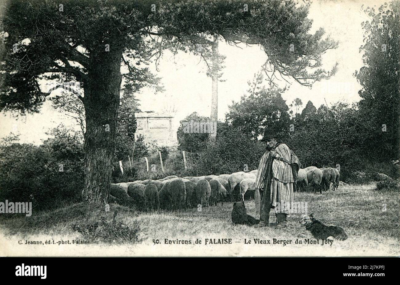 Mont-Joly, le vieux berger Abteilung: 14 - Calvados Region: Normandie (ehemals Basse-Normandie) Vintage-Postkarte, Ende 19. - Anfang 20. Jahrhundert Stockfoto