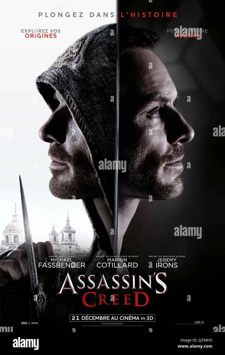 Assassin's Creed Jahr : 2016 UK / USA Regie : Justin Kurzel Michael Fassbender Französisches Plakat Stockfoto