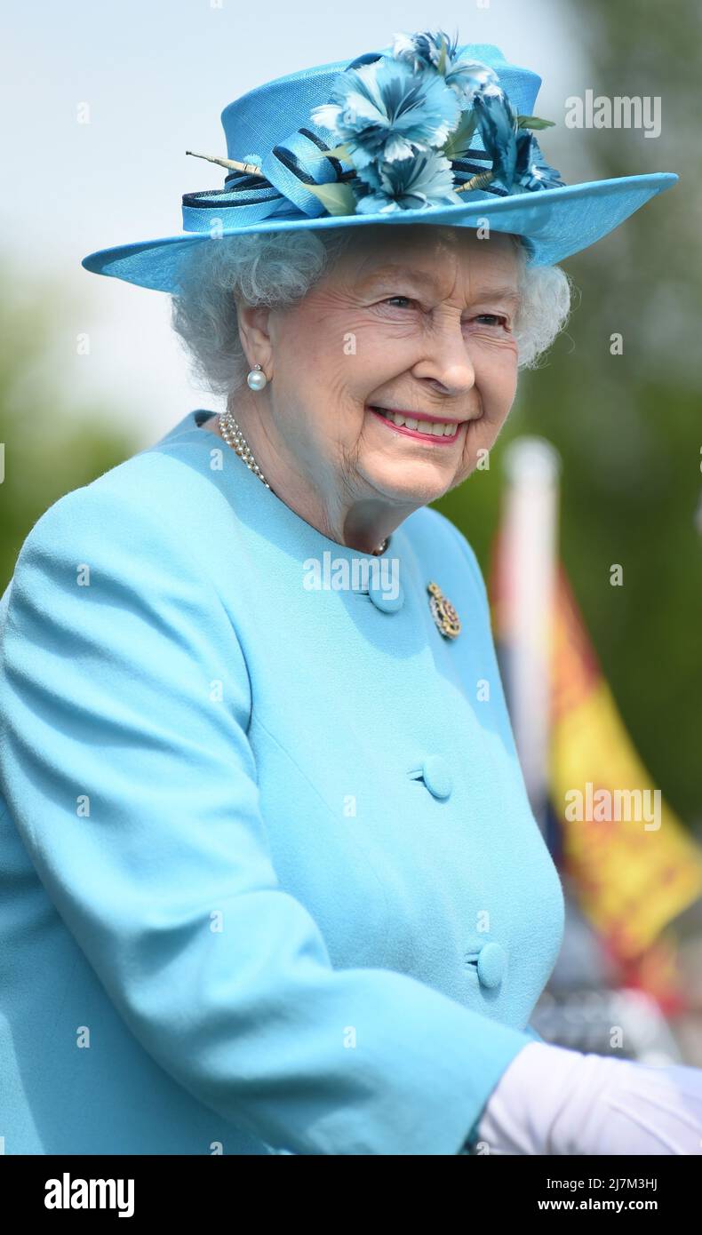 Porträt der britischen Königin Elizabeth II., aufgenommen im Mai 2016 Stockfoto