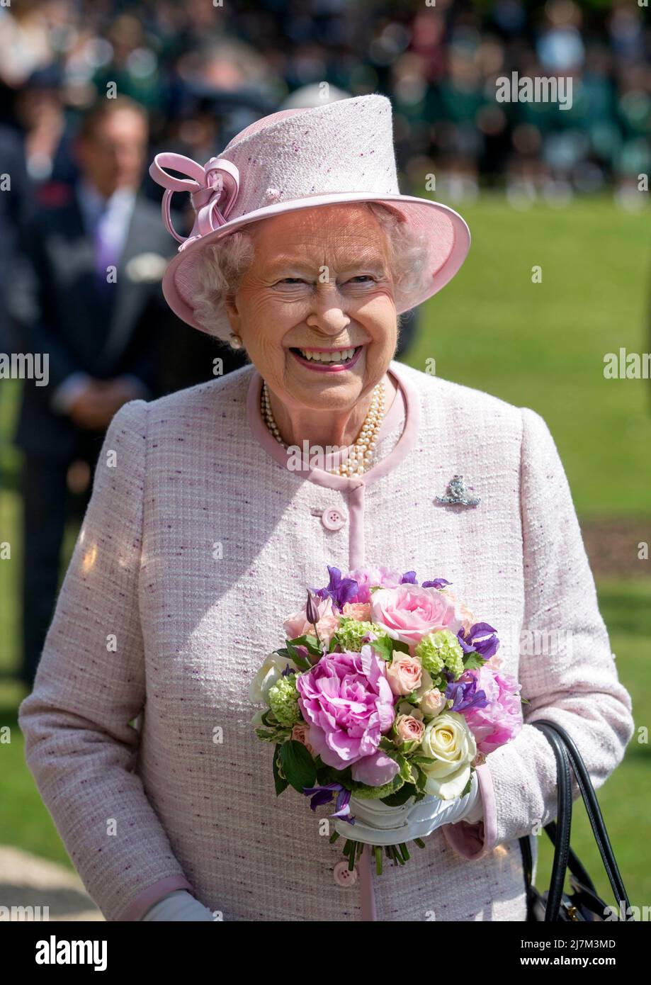 Porträt der britischen Königin Elizabeth II., aufgenommen im Mai 2016 Stockfoto