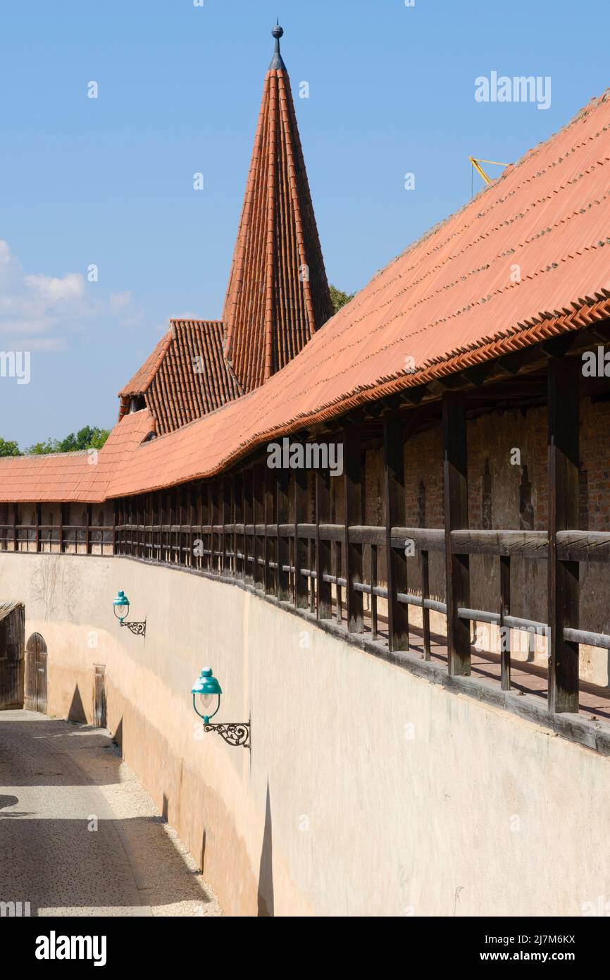 Alte Stadtmauer von Nördlingen Stockfoto
