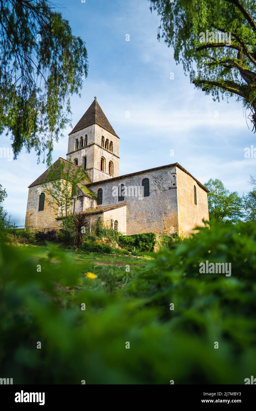 Ein französisches Dorf Saint-Leon-sur-Vezere im Südwesten Frankreichs Stockfoto