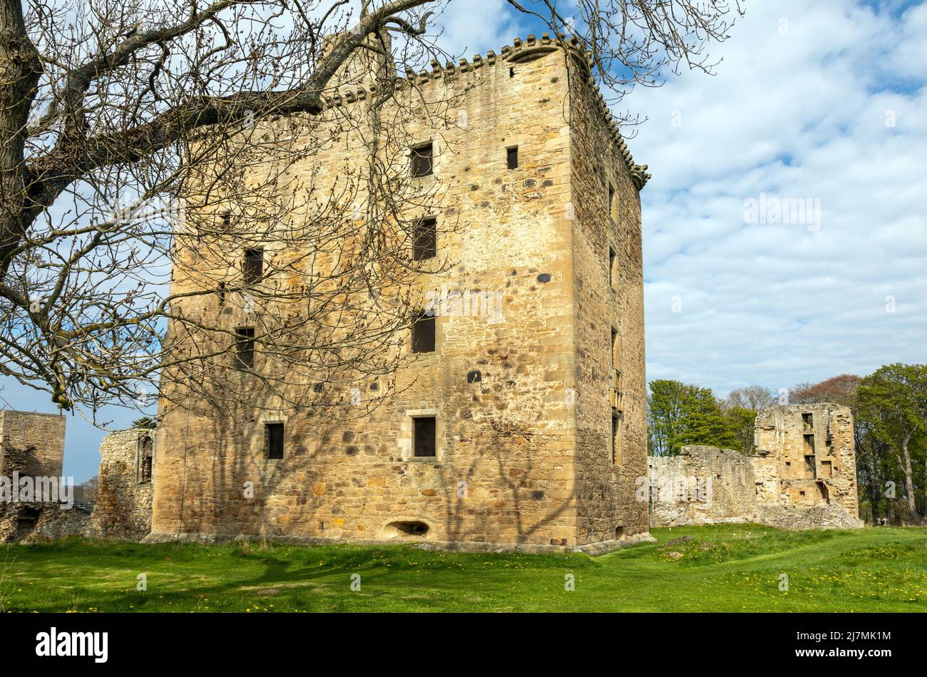 Spynie Palace in Morayshire, Schottland Stockfoto