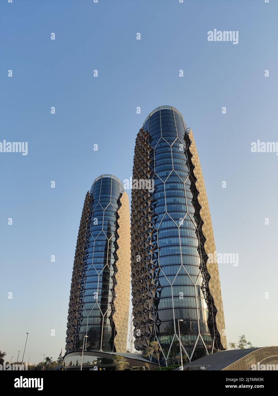 Al Bahar Towers in Abu Dhabi Stockfoto