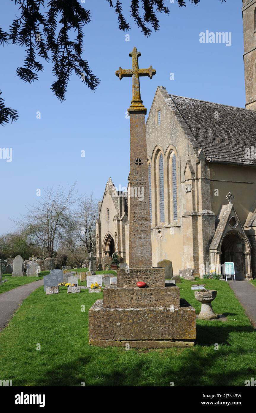 War Memorial, Uffington, Oxfordshire Stockfoto