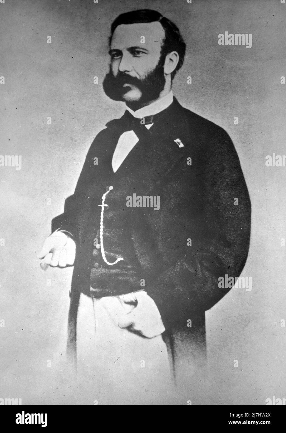 Henry Dunant, Jean Henri Dunant (1828-1910) Schweizer Autor und Philanthrope, Gründer der Gesellschaft des Roten Kreuzes Stockfoto