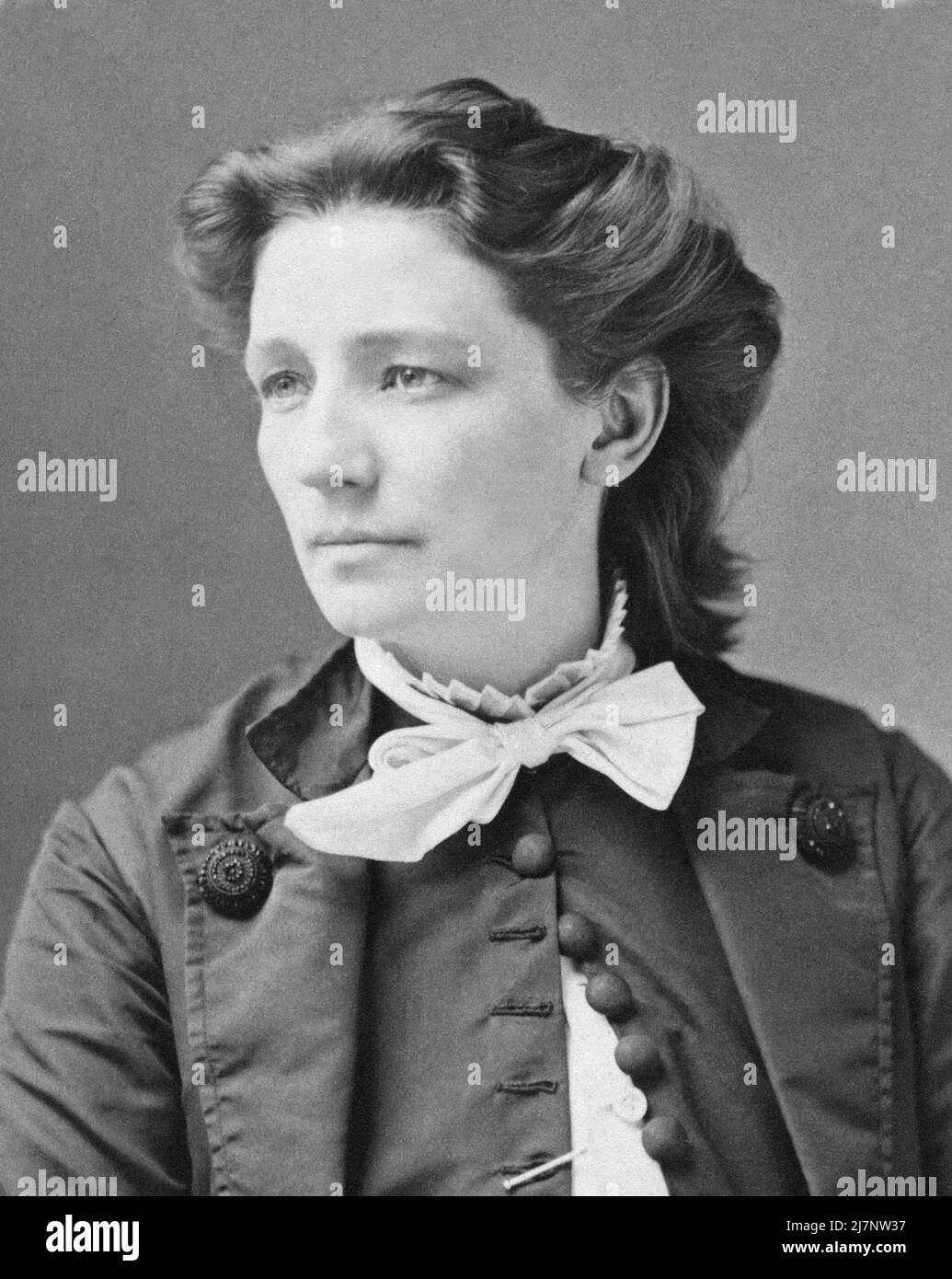 Victoria Claflin Woodhull, später Victoria Woodhull Martin (1838 – 1927), amerikanische Führerin der Frauenwahlbewegung, die bei den Wahlen 1872 für die US-Präsidentin kandidierte. Bild von Mathew Brady Stockfoto