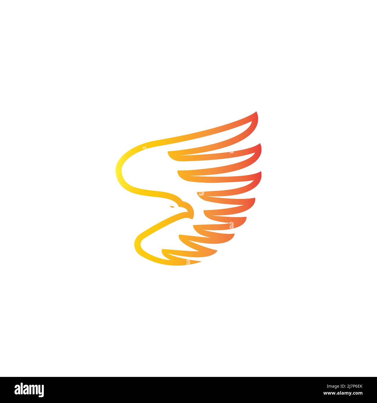 Adler Vogel-Logo-Vektor Stockfoto
