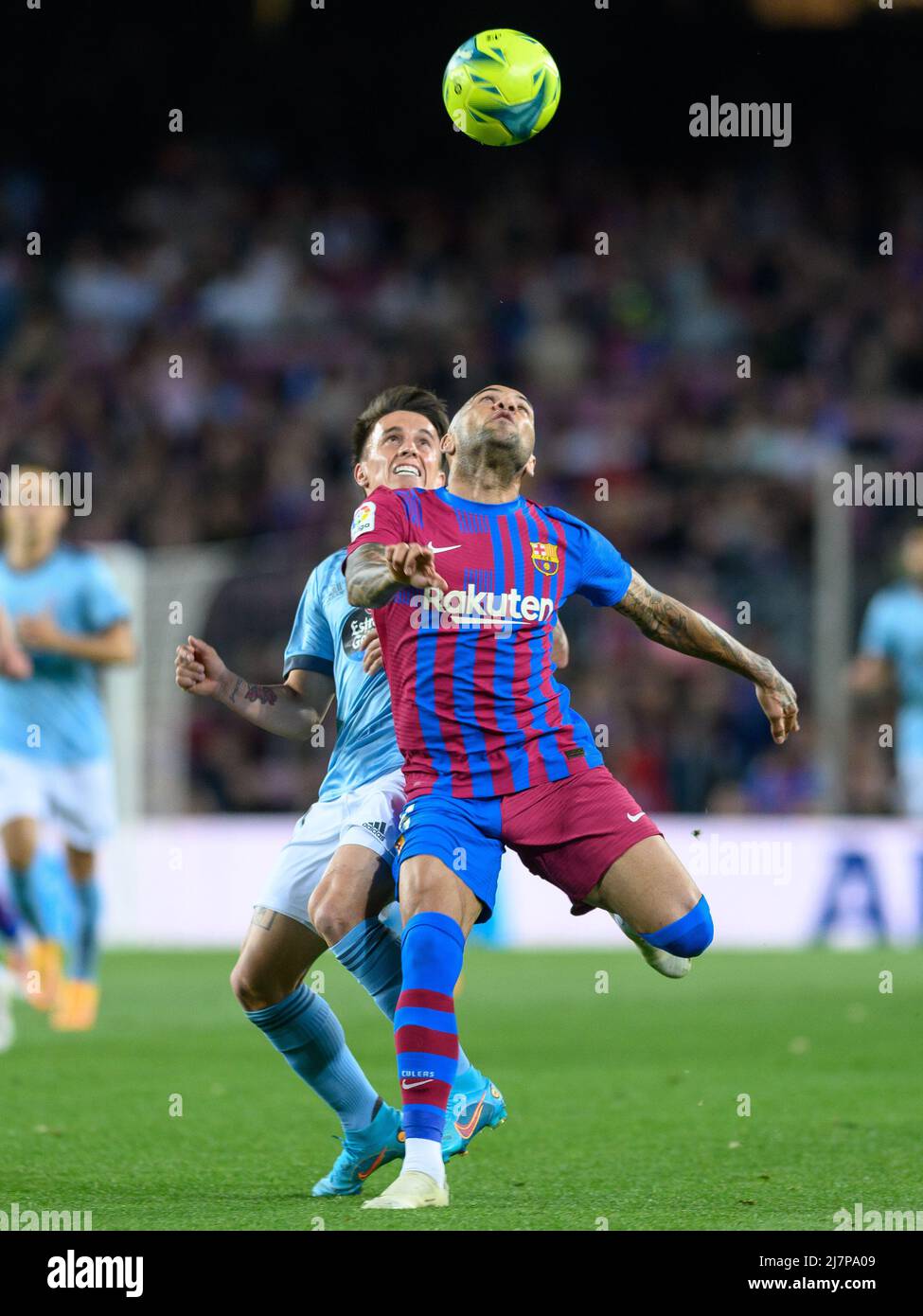 Barcelona, Spanien. 10/05/2022, , Dani Alves des FC Barcelona während des Liga-Spiels zwischen dem FC Barcelona und Real Celta de Vigoat Camp Nou in Barcelona, Spanien. Stockfoto