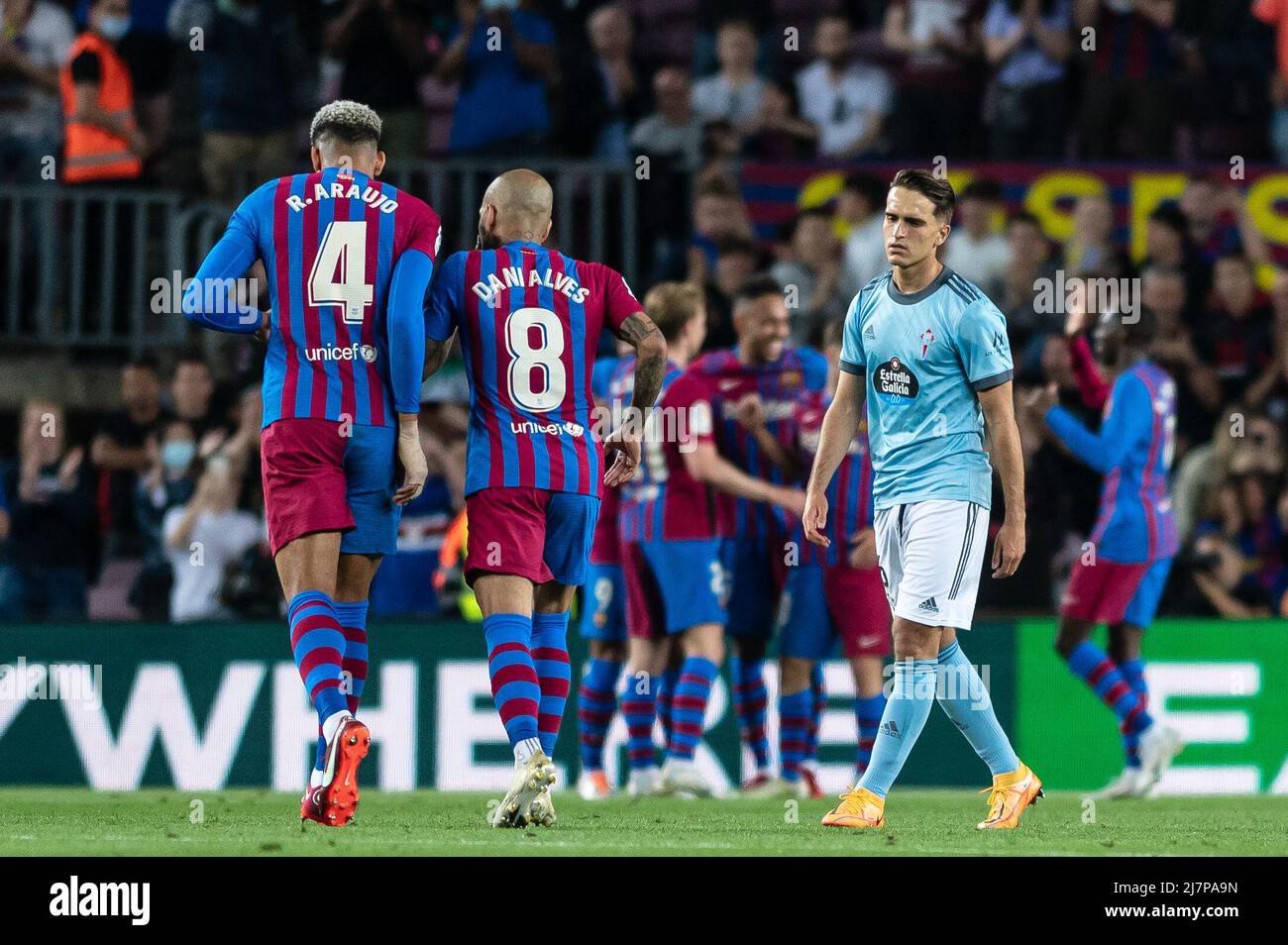 Barcelona, Spanien. 10/05/2022, , Denis Suarez von Celta de Vigo während des Liga-Spiels zwischen FC Barcelona und Real Celta de Vigoat Camp Nou in Barcelona, Spanien. Stockfoto