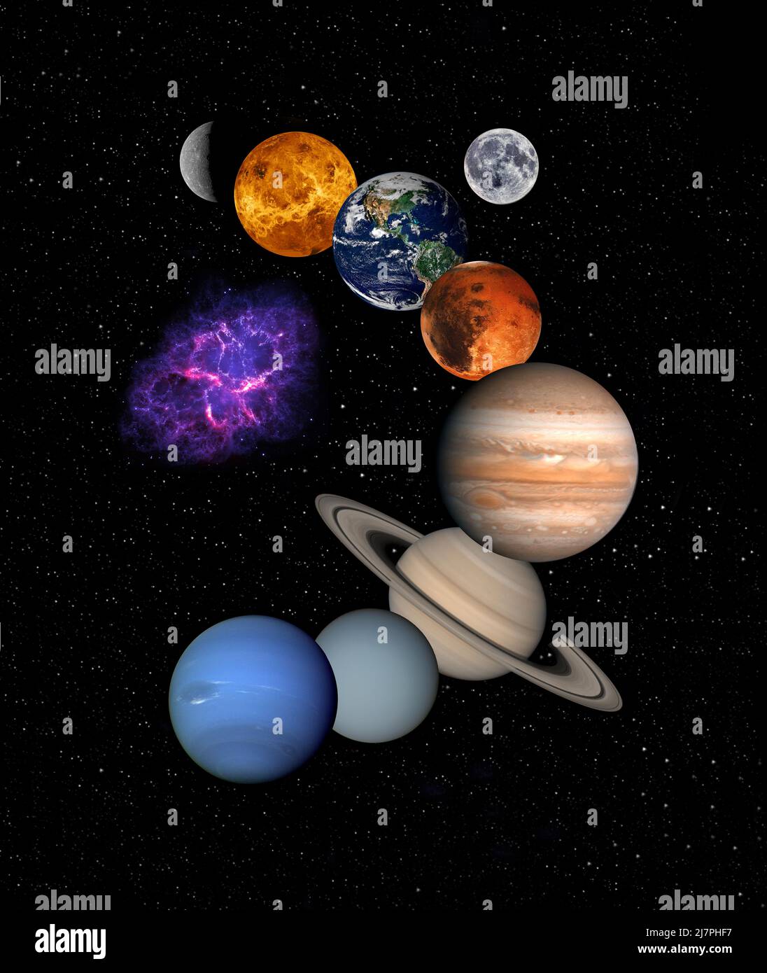 THE GREAT WEITE:BAND 1- Eine kreative Vision und Vorstellung in einer kosmischen Bibliothek mit einer neuen Interpretation der riesigen Grenze des Raums. Stockfoto