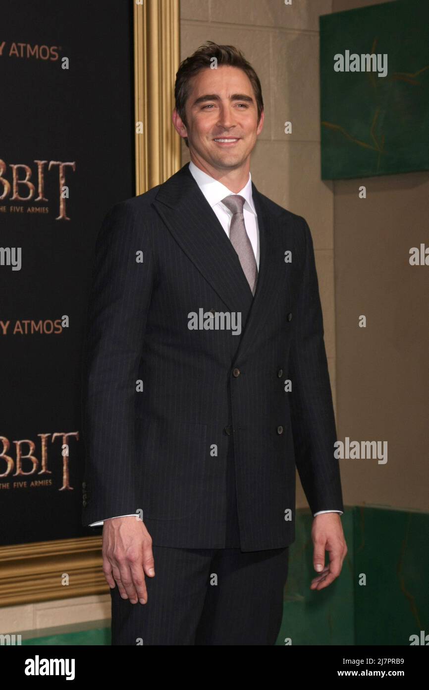 LOS ANGELES 9. DEZEMBER Lee Pace beim „The Hobbit The Battle of the