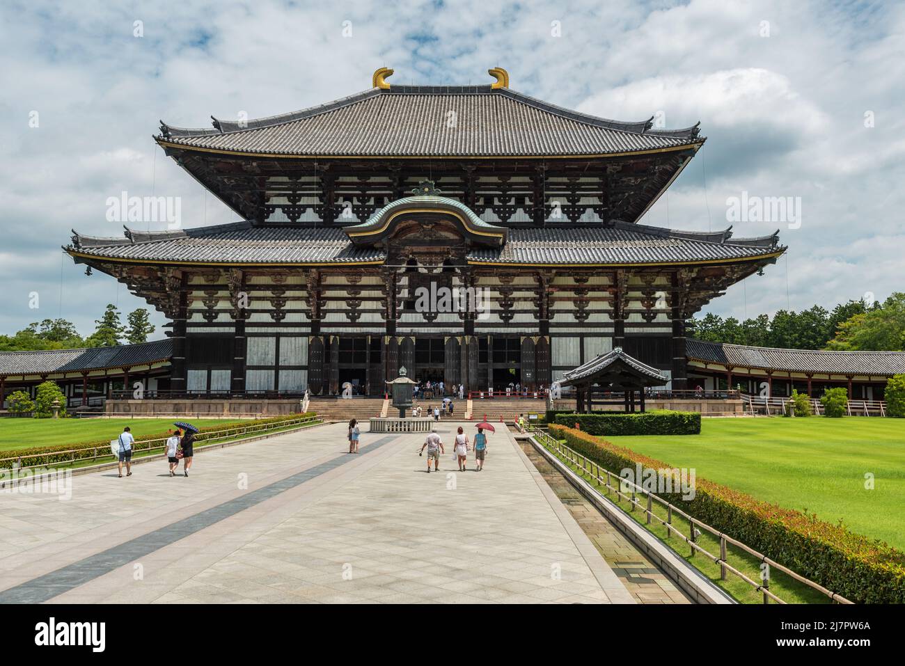 Daibutsu Hall des Todaiji Temple in Nara, Japan Stockfoto