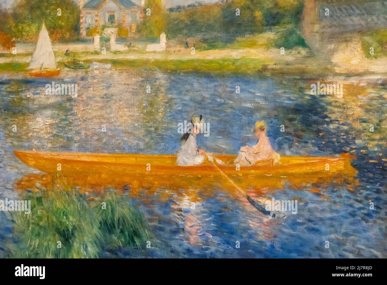 Gemälde mit dem Titel "Die Skiff" (La Yole) von Pierre-Auguste Renoir datiert 1875 Stockfoto