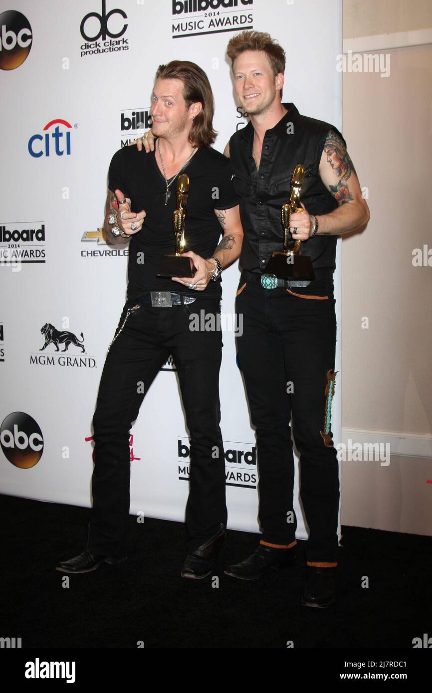 LAS VEGAS - MAI 18: Florida Georgia Line bei den Billboard Awards 2014 in der MGM Grand Garden Arena am 18. Mai 2014 in Las Vegas, NV Stockfoto