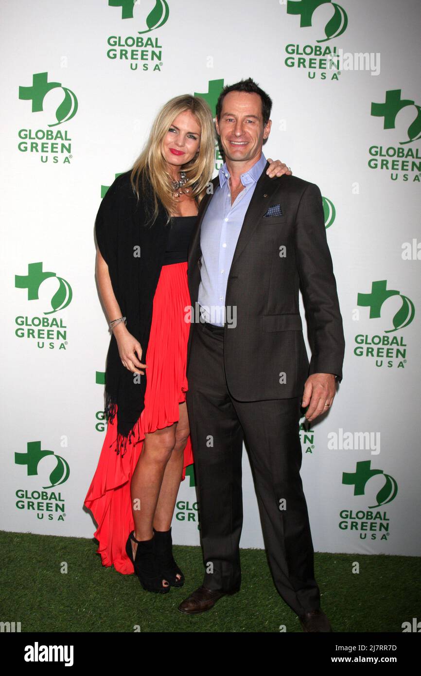 LOS ANGELES - 26. FEBRUAR: Carolin Copeland, Sebastian Copeland beim Global Green USA Pre-Oscar Event im Avalon Hollywood am 26. Februar 2014 in Los Angeles, CA Stockfoto