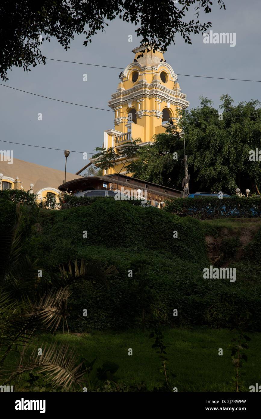 Alte Häuser Barranco District Lima Peru Stockfoto