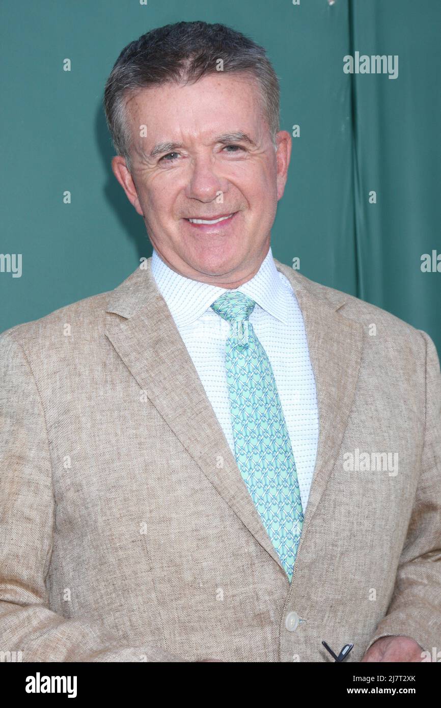 LOS ANGELES - JUL 8: Alan Thicke bei der Crown Media Networks July 2014 TCA Party im Private Estate am 8. Juli 2014 in Beverly Hills, CA Stockfoto