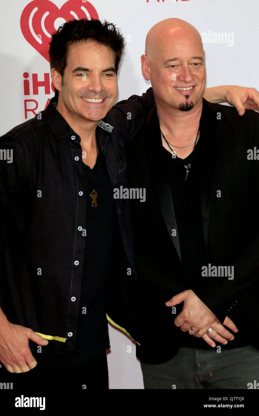 LAS VEGAS - SEP 19: Patrick Monahan, Jimmy Stafford, Zug bei der iHeart Radio Music Festival Night 1 im MGM Grand Resort and Casino am 19. September 2014 in Las Vegas, NV Stockfoto