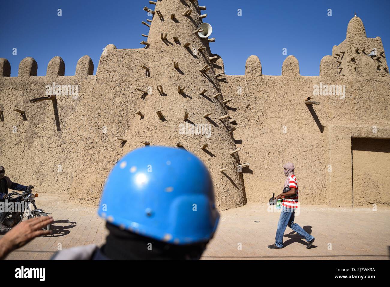 Nicolas Remene / Le Pictorium - Polizei der Vereinten Nationen (UNPOL) in Mali - 10/2/2022 - Mali / Tombouctou (Timbuktu) / Tombouctou (Timbuktu) - Membe Stockfoto