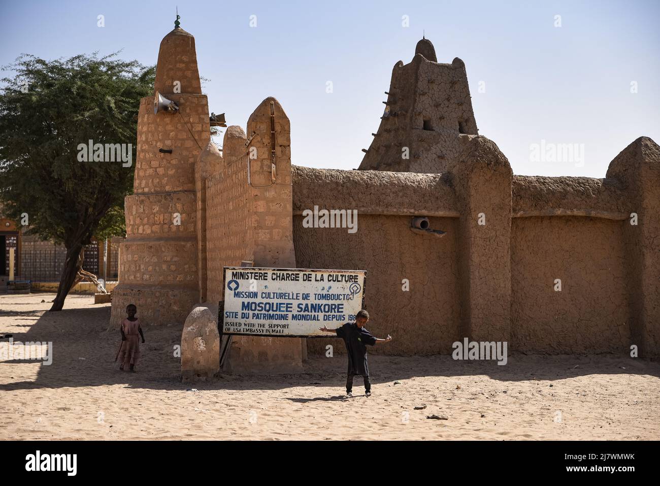 Nicolas Remene / Le Pictorium - die Sankore Moschee in Timbuktu. - 9/2/2022 - Mali / Timbuktu / Timbuktu - Blick auf die Sankore-Moschee in Timbuktu Stockfoto