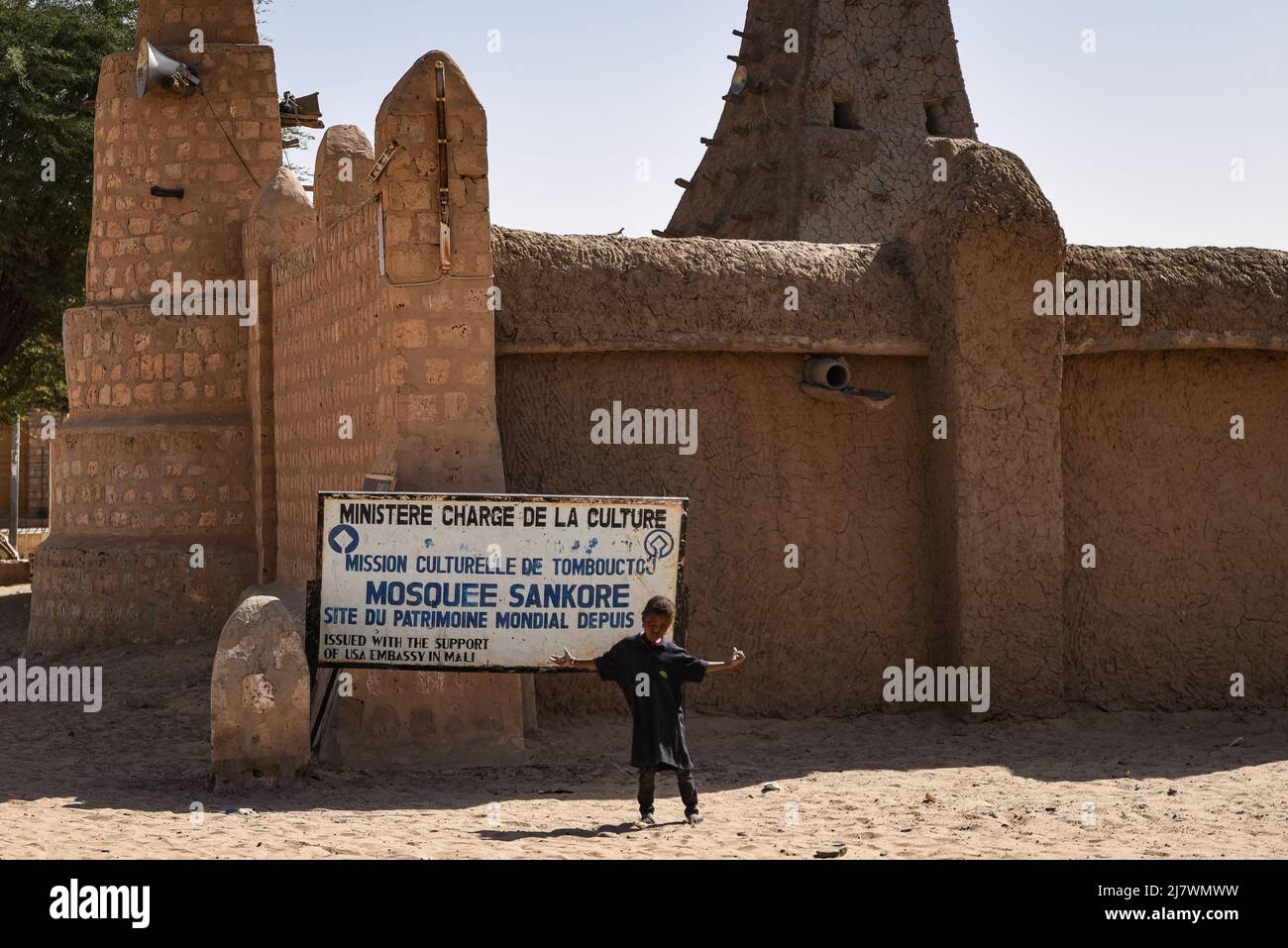 Nicolas Remene / Le Pictorium - die Sankore Moschee in Timbuktu. - 9/2/2022 - Mali / Timbuktu / Timbuktu - Blick auf die Sankore-Moschee in Timbuktu Stockfoto