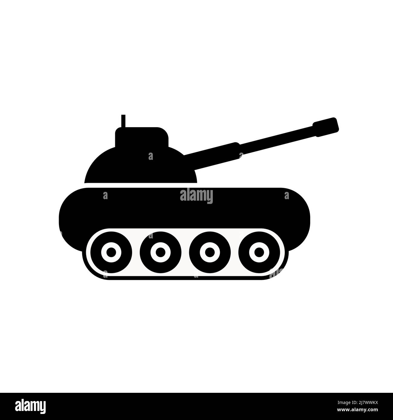 Tank Symbol oder Logo isoliert Zeichen Symbol Vektor-Illustration - qualitativ hochwertige schwarze Stil Vektor-Symbole Stock Vektor