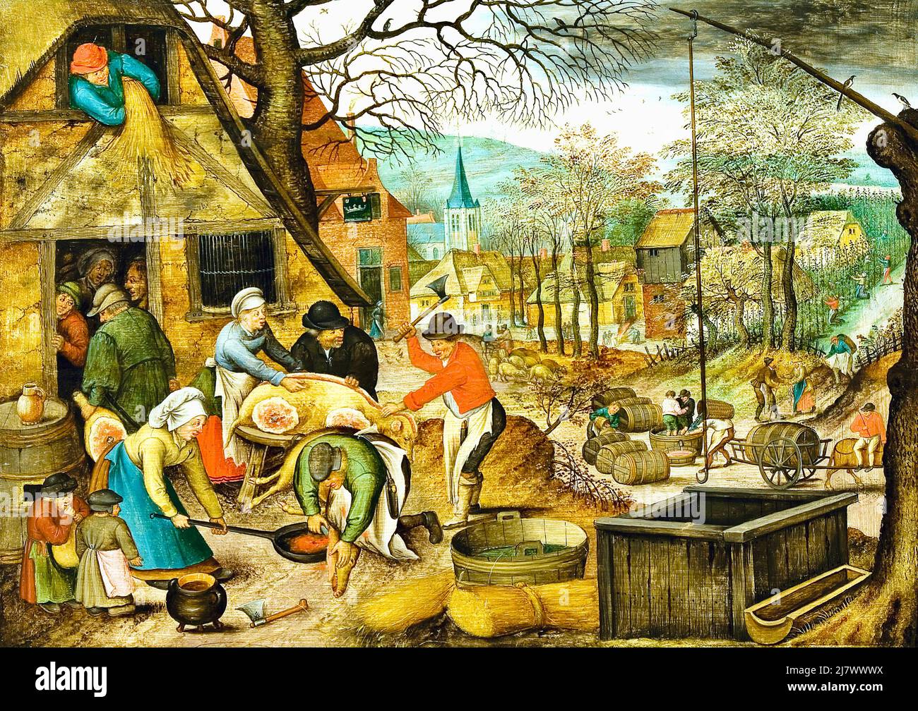 Pieter Bruegel - The Four Seasons - Herbst Stockfoto