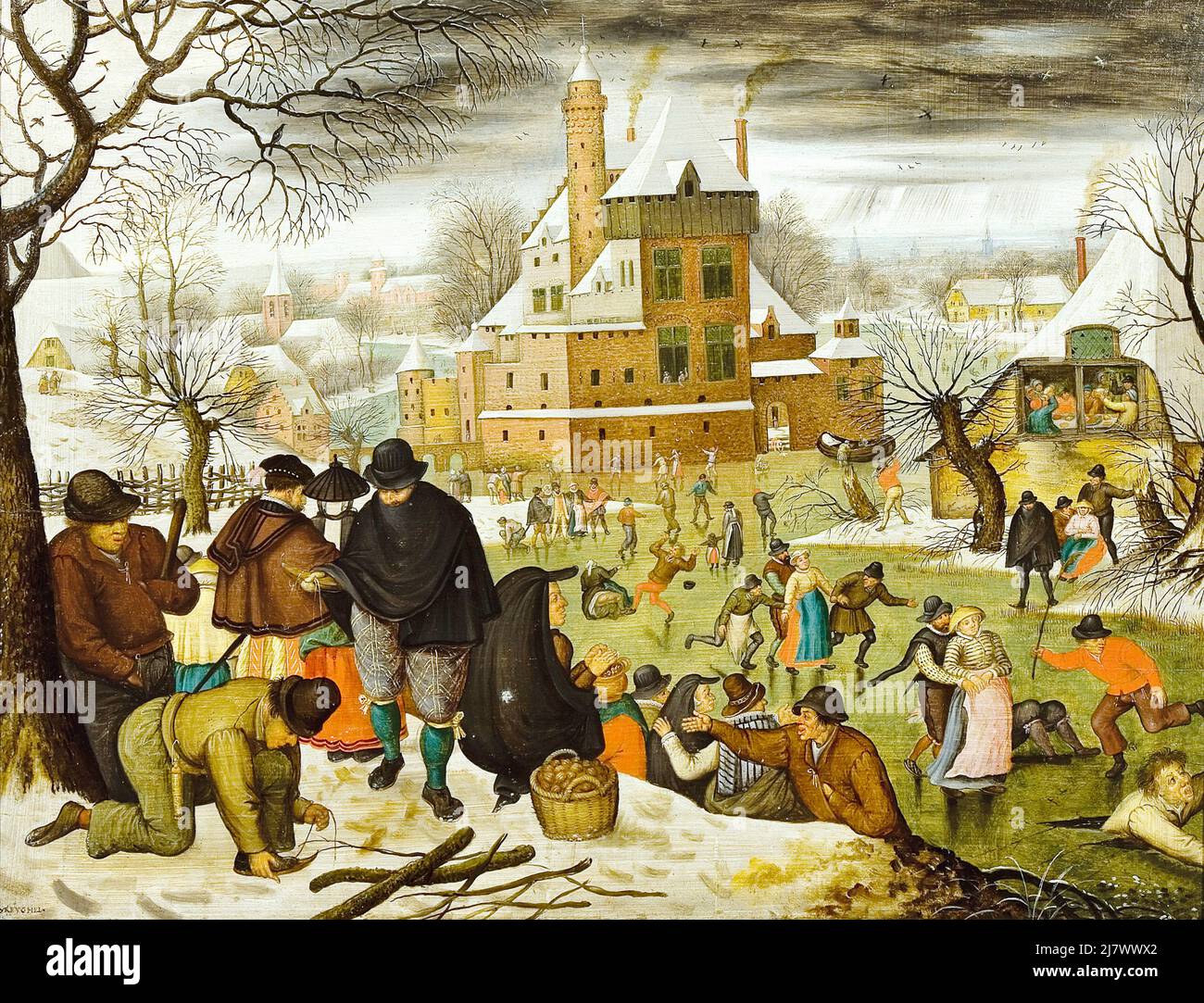 Pieter Bruegel der Jüngere - das Four Seasons - Winter Stockfoto