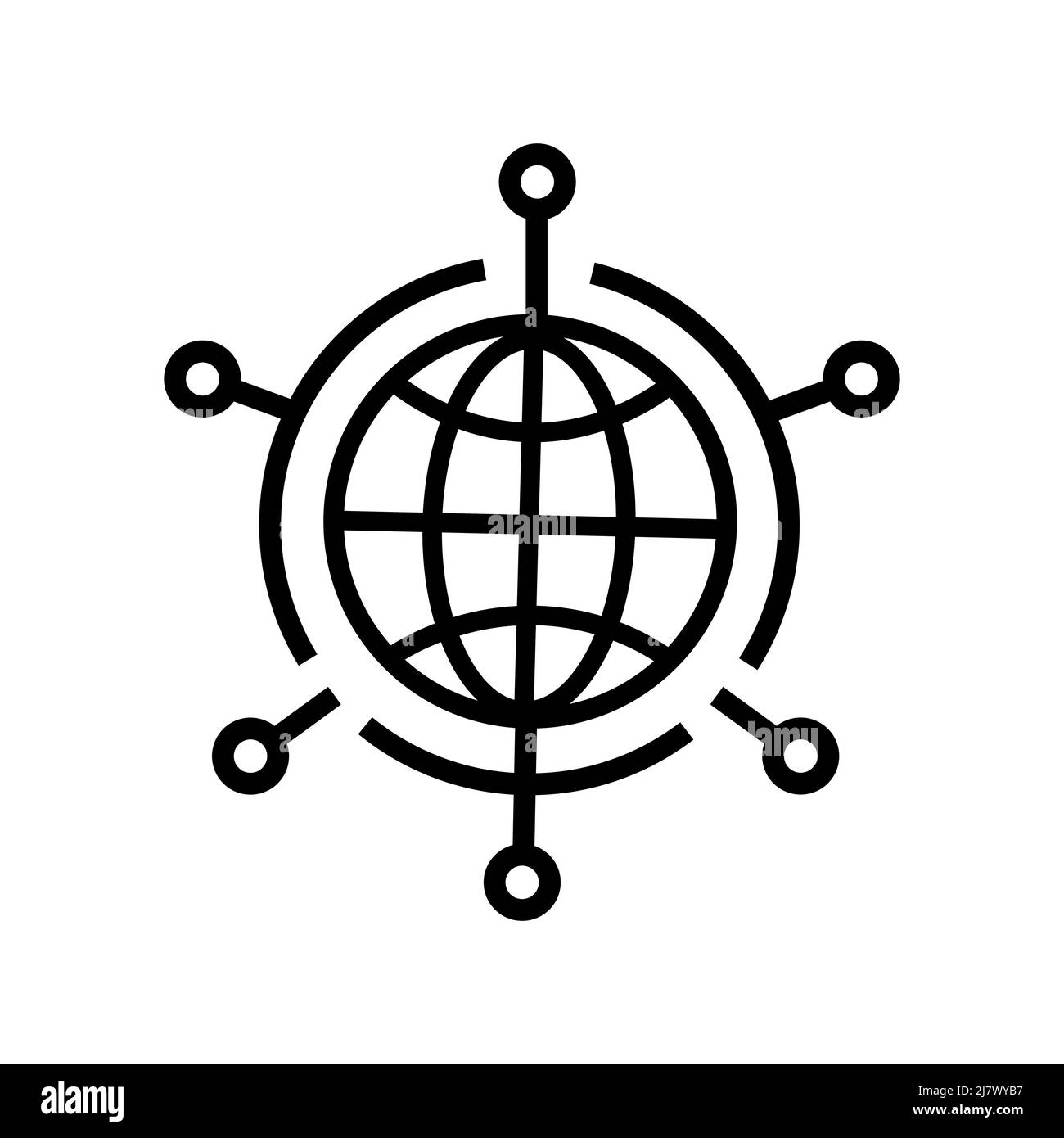 Symbol „Global Technology Network Vector“ Stock Vektor