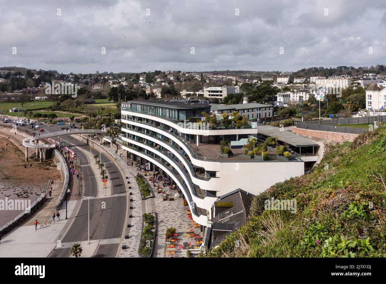 Blick auf die Küste von Torquay, Devon, Großbritannien Stockfoto