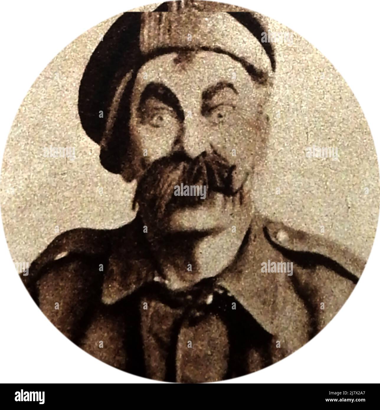 1917 Porträt des Schauspielers Arthur Bouchier in der Rolle „Old Bill“ in „Soldiers Three“ Stockfoto
