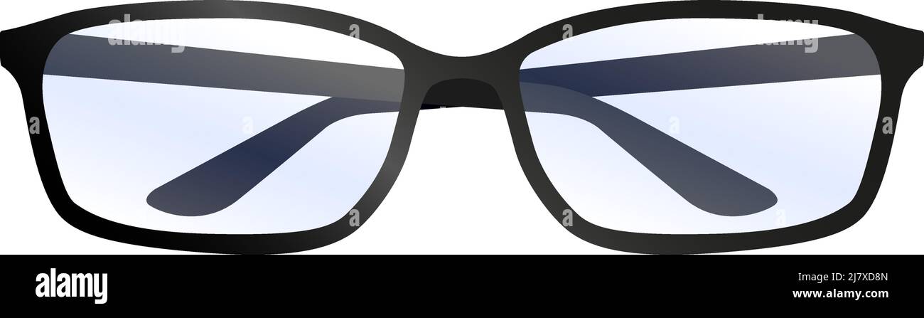 Brille auf weißem Hintergrund, Vektorgrafik Stock Vektor