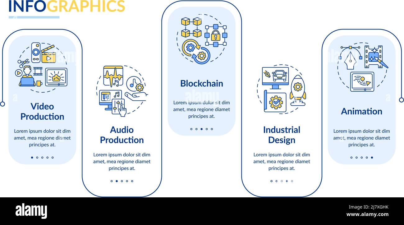 Infografik-Vorlage mit den höchsten zahlenden freiberuflichen Fähigkeiten im Rechteck Stock Vektor
